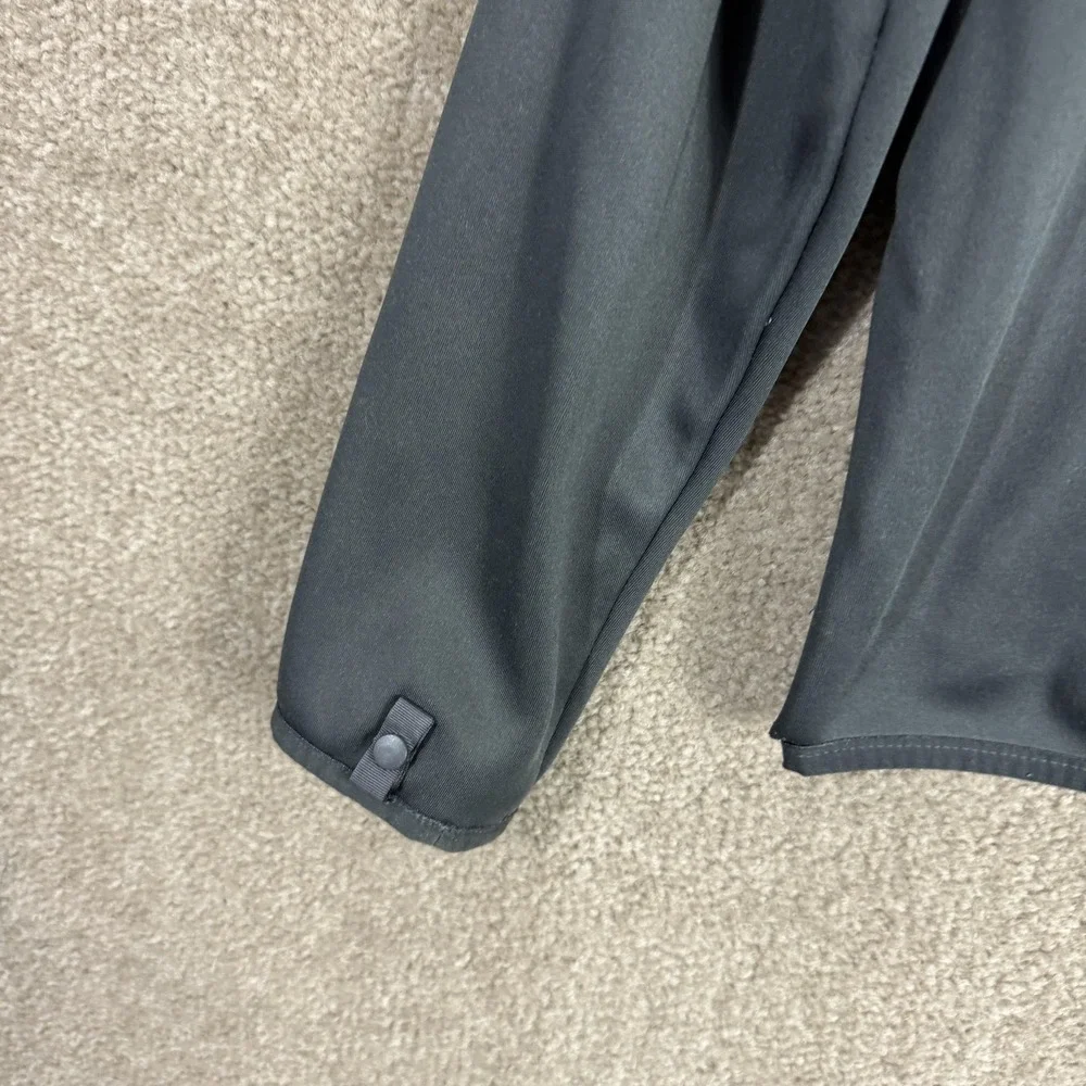 The North Face Jacket Mens Small Gray Softshell Fleece Lined Full Zip Pockets